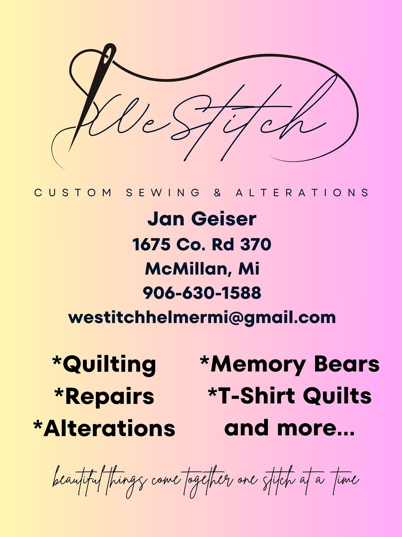 Services - We Stitch